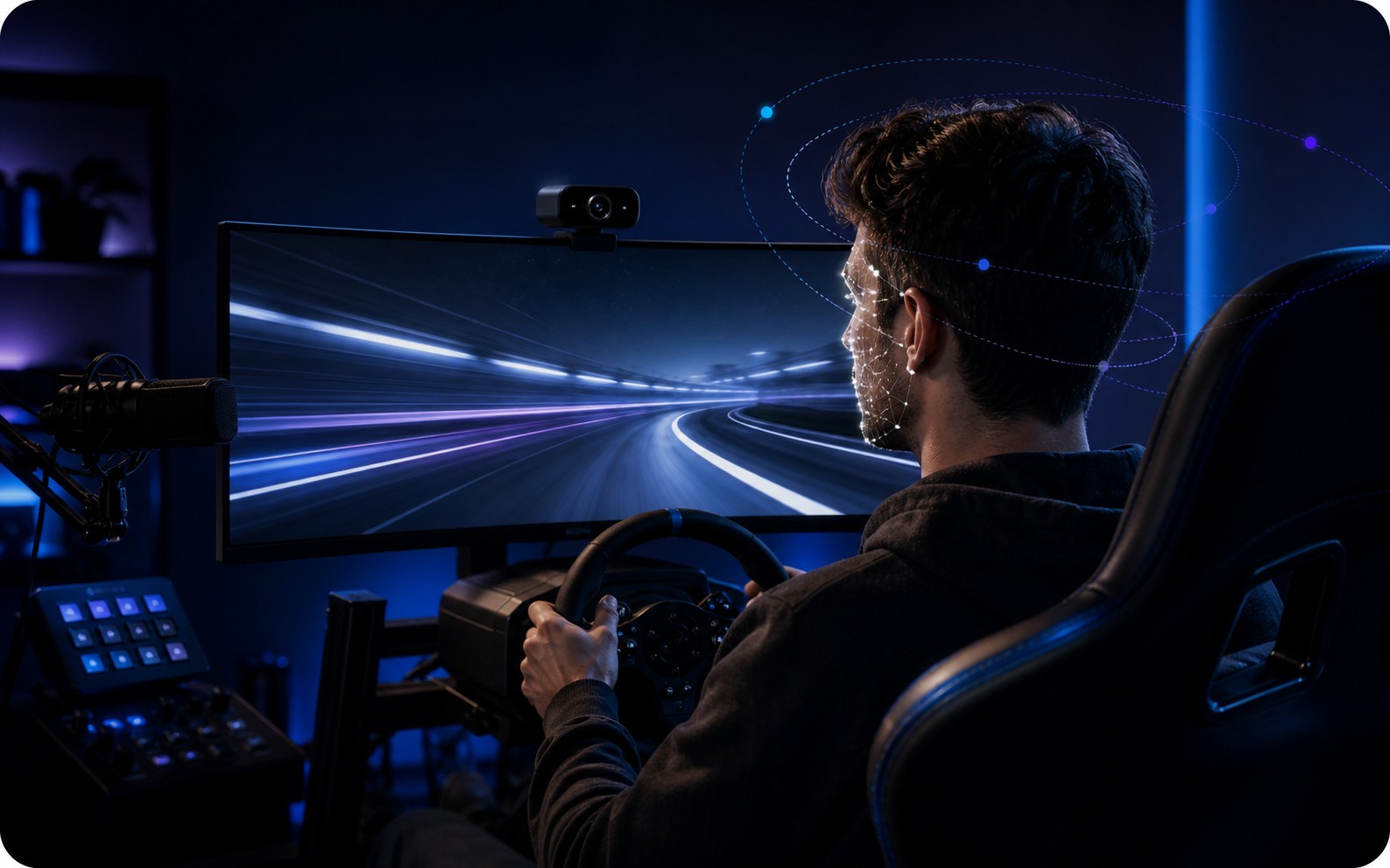 TrackVisyon creator during a simulation session